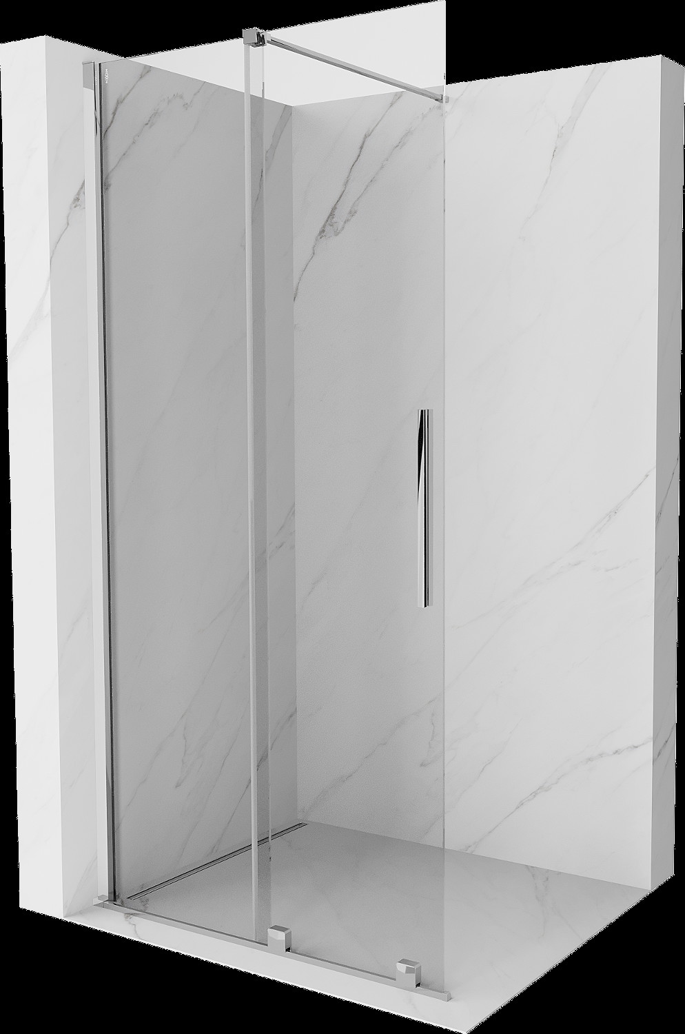 Mexen Velar Walk-in zuhanyfal 70 x 200 cm, átlátszó 8 mm, króm - 871-070-000-03-01