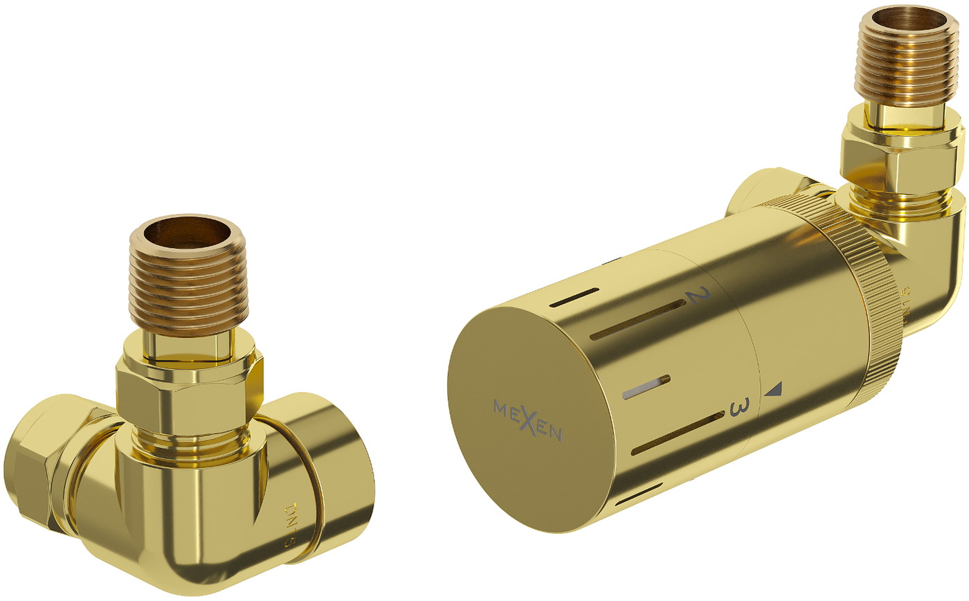 Mexen G05 termosztatikus tengelykészlet, arany - W903-958-50