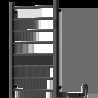 Mexen Oso elektromos radiátor 2 az 1-ben álló 910 x 500 mm, 200 W, fekete - W304-0910-500-00-70