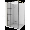 Mexen Kioto Walk-in zuhanyfal 100 x 200 cm, fekete minta 8 mm, arany fényezés - 800-100-101-55-77