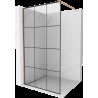 Mexen Kioto Walk-in zuhanyfal 110 x 200 cm, fekete mintázat 8 mm, matt bronz - 800-110-101-65-77