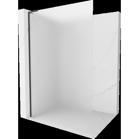 Mexen Kioto L Walk-in zuhanykabin 80 x 200 cm, matt, fekete - 800-080-103-70-30