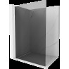 Mexen Kioto L Walk-in 80 x 200 cm, grafit, fehér - 800-080-103-20-40