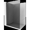 Mexen Kioto L Walk-in zuhanyfal 70 x 200 cm, grafit, fekete - 800-070-103-70-40