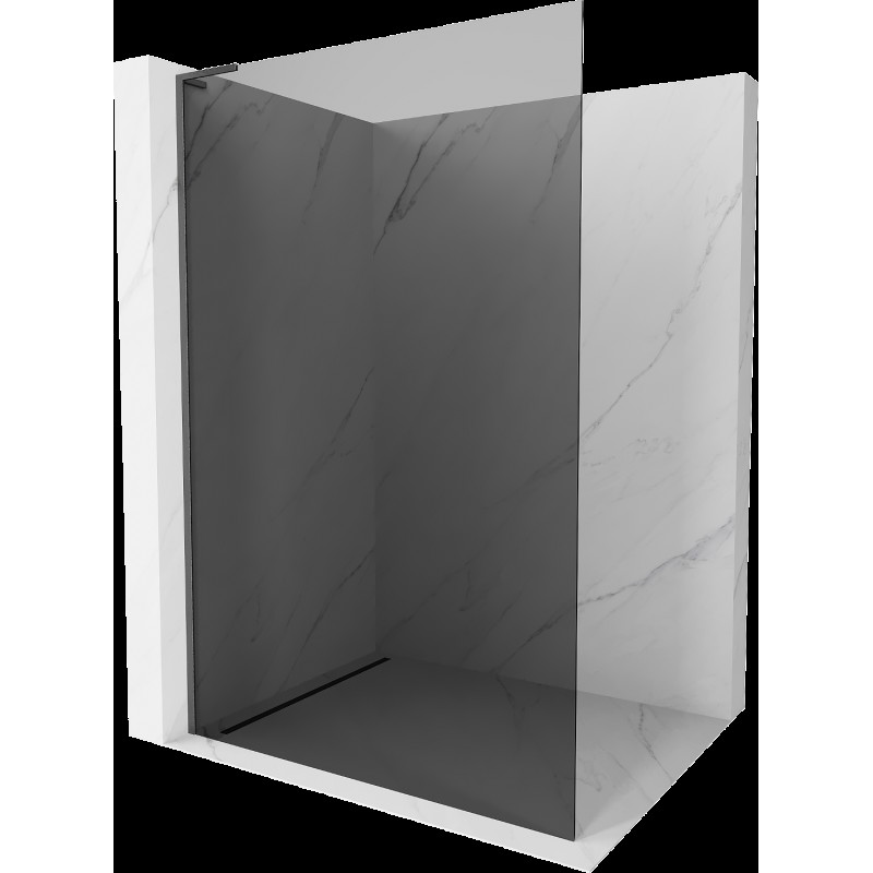 Mexen Kioto L Walk-in zuhanyfal 90 x 200 cm, grafit, gun gray fémes - 800-090-103-66-40