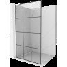 Mexen Kioto L Walk-in zuhanyfal 120 x 200 cm, fekete minta, fehér - 800-120-103-20-77