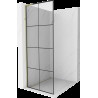 Mexen Kioto L Walk-in zuhanyfal 80 x 200 cm, fekete minta, arany - 800-080-103-50-77