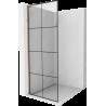 Mexen Kioto L zuhanyfal Walk-in 90 x 200 cm, fekete minta, rózsaarany - 800-090-103-60-77