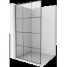 Mexen Kioto L Walk-in zuhanyfal 100 x 200 cm, fekete minta, rózsaarany - 800-100-103-60-77