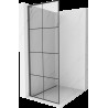 Mexen Kioto L Walk-in zuhanyfal 80 x 200 cm, fekete minta, gun gray kefe - 800-080-103-66-77