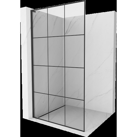 Mexen Kioto L Walk-in zuhanyfal 100 x 200 cm, fekete minta, fekete - 800-100-103-70-77