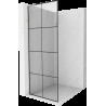 Mexen Kioto L Walk-in zuhanyfal 70 x 200 cm, fekete minta, csiszolt nikkel - 800-070-103-97-77