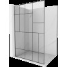 Mexen Kioto L Walk-in zuhanyfal 80 x 200 cm, fekete minta, króm - 800-080-103-01-78