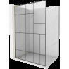 Mexen Kioto L Walk-in zuhanyfal 80 x 200 cm, fekete minta, arany - 800-080-103-50-78