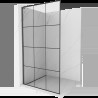 Mexen Kioto L zuhanyfal Walk-in 120 x 200 cm, fekete minta, gun metal - 800-120-103-95-77