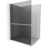 Mexen Kioto+ L walk-in zuhanyfal polccal 70 x 200 cm, grafit, kefélt nikkel - 800-070-123-97-40