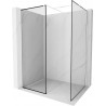 Mexen Kioto Walk-in zuhanyfal 130 x 120 cm, fekete minta, fehér - 800-130-202-20-70-120