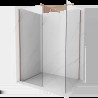 Mexen Kioto Walk-in zuhanyfal 80 x 70 cm, átlátszó, rózsaarany - 800-080-202-60-00-070