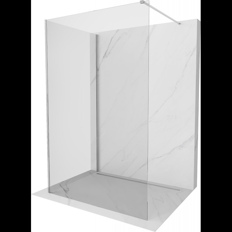 Mexen Kioto Walk-in zuhanyfal 125 x 110 cm, átlátszó, króm - 800-125-212-01-00-110