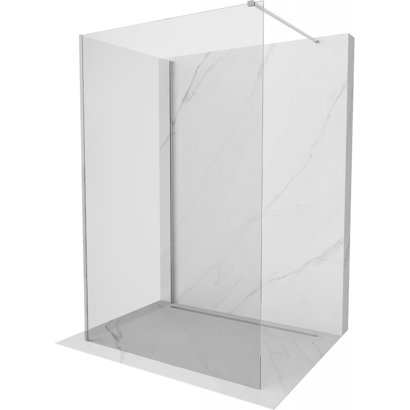 Mexen Kioto Walk-in zuhanyfal 140 x 115 cm, átlátszó, króm - 800-140-212-01-00-115