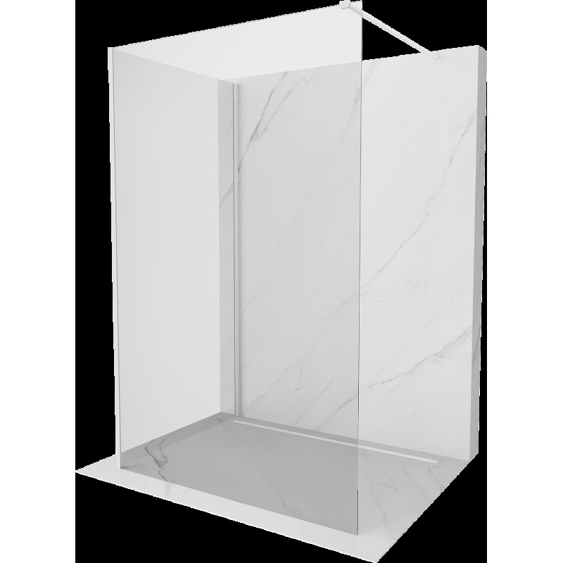 Mexen Kioto Walk-in zuhanyfal 95 x 90 cm, átlátszó, fehér - 800-095-212-20-00-090