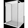 Mexen Kioto Walk-in zuhanyfal 120 x 70 cm, fekete minta, fehér - 800-120-212-20-70-070