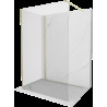 Mexen Kioto Walk-in zuhanyfal 130 x 95 cm, átlátszó, arany kefélt - 800-130-212-55-00-095