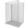 Mexen Kioto Walk-in zuhanyfal 140 x 110 x 40 cm, átlátszó, króm - 800-140-110-221-01-00-040