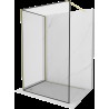 Mexen Kioto Walk-in zuhanyfal 130 x 120 cm, fekete minta, arany kefélt - 800-130-212-55-70-120