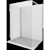 Mexen Kioto Walk-in zuhanyfal 125 x 70 cm, átlátszó, kefélt nikkel - 800-125-212-97-00-070