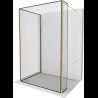 Mexen Kioto Walk-in zuhanyfal 110 x 90 x 30 cm, fekete mintás, arany - 800-110-090-221-50-70-030