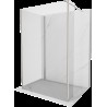 Mexen Kioto Walk-in zuhanyfal 125 x 80 x 30 cm, átlátszó, brushed nickel - 800-125-080-221-97-00-030