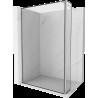 Mexen Kioto Walk-in zuhanyfal 120 x 30 cm, fekete minta, króm - 800-120-212-01-70-030