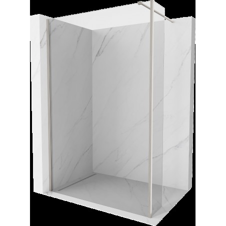 Mexen Kioto Walk-in zuhanyfal 100 x 30 cm, átlátszó, kefélt nikkel - 800-100-212-97-00-030