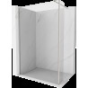 Mexen Kioto Walk-in zuhanyfal 105 x 40 cm, átlátszó, kefélt nikkel - 800-105-212-97-00-040