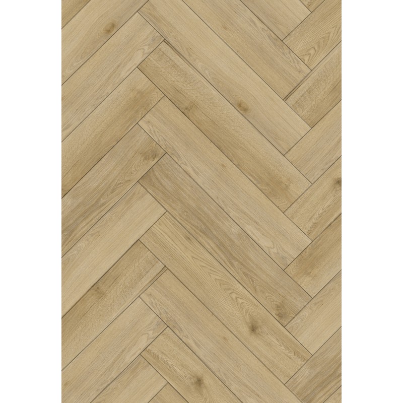 Mexen Charter Oak PVC padló jodełka 635 x 127 mm SPC 6,5 mm, alátét 1,5 mm, 4 V-Fuga, Tölgy - F1169-0635-127-505-4V1-01