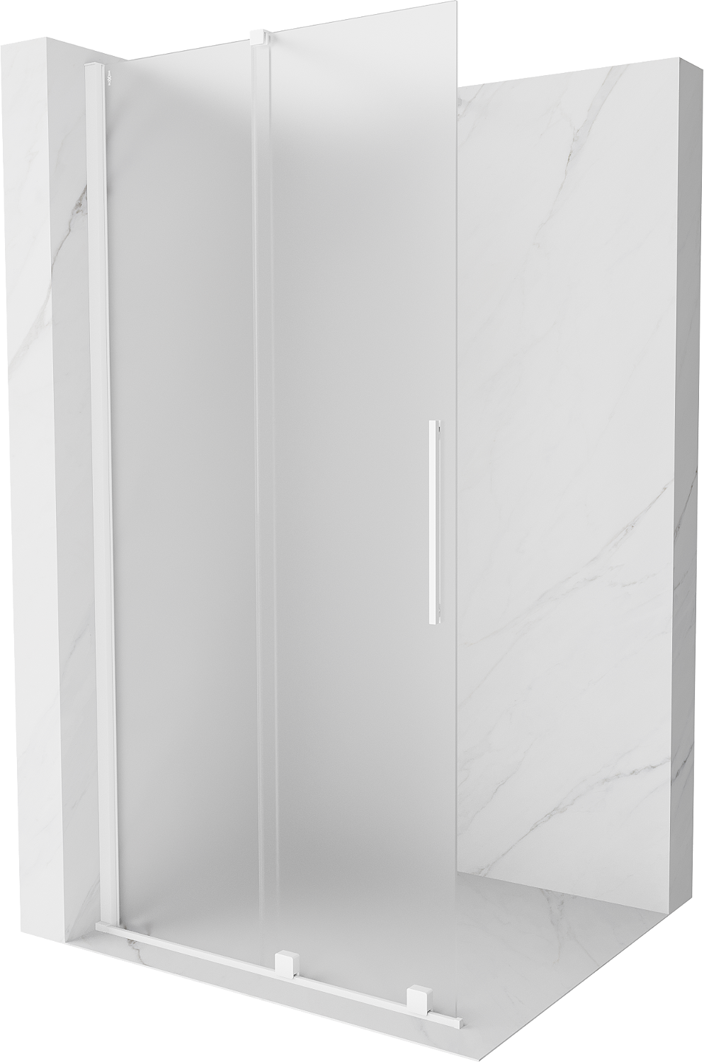 Mexen Velar Walk-in zuhanyfal 90 x 200 cm, matt 8 mm, fehér - 871-090-000-33-20