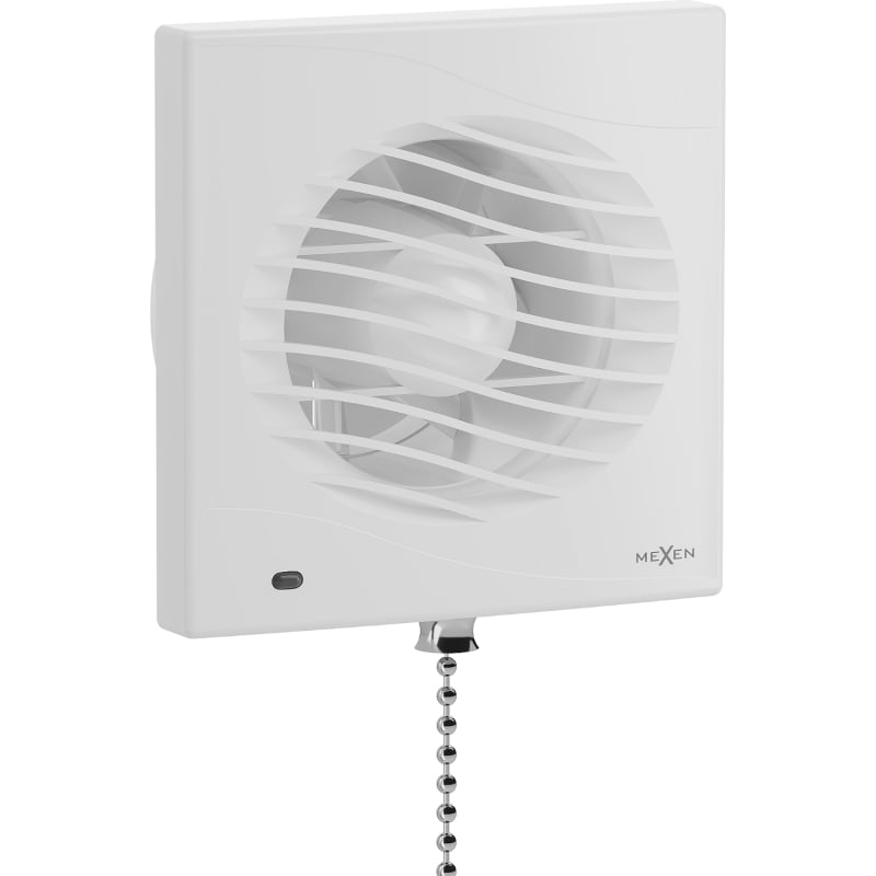 Mexen DXS 100 fürdőszobai ventilátor, húzókapcsolóval, fehér - W9603-100K-00