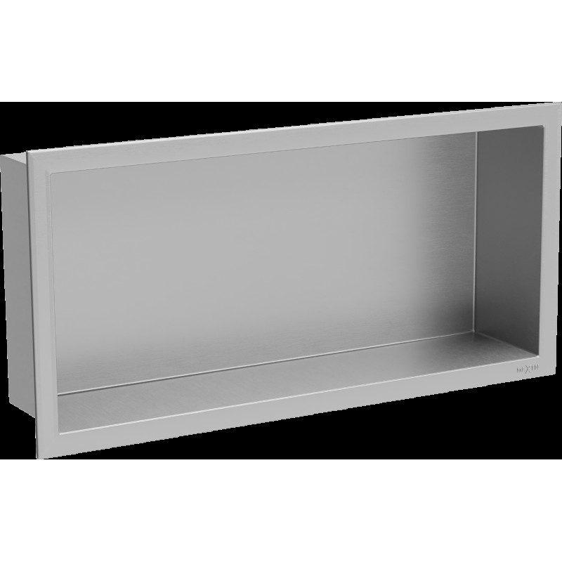 Mexen X-Wall-R fürdőszoba süllyesztett polc kerettel 45 x 20 cm, inox - 1910452010