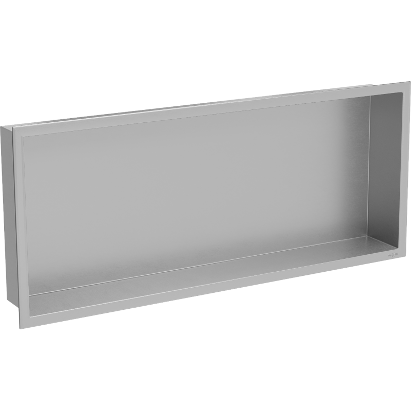 Mexen X-Wall-R fürdőszoba süllyesztett polc kerettel 75 x 30 cm, inox - 1910753010