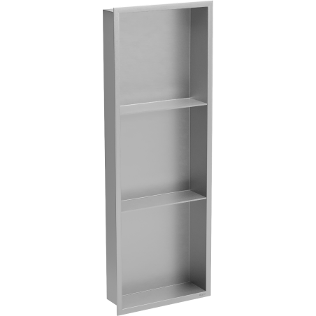 Mexen X-Wall-R fürdőszoba süllyesztett polc kerettel és polccal 90 x 30 cm, inox - 1910903010S