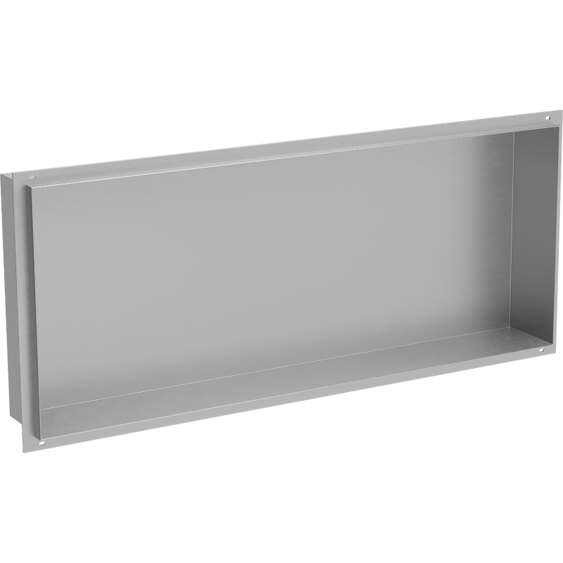 Mexen X-Wall-NR perem nélküli falba süllyesztett polc 75 x 30 cm, inox - 1911753010