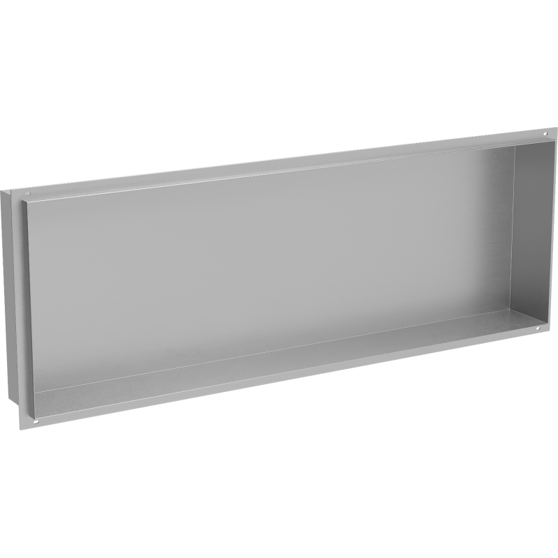 Mexen X-Wall-NR perem nélküli falba süllyesztett polc 90 x 30 cm, inox - 1911903010