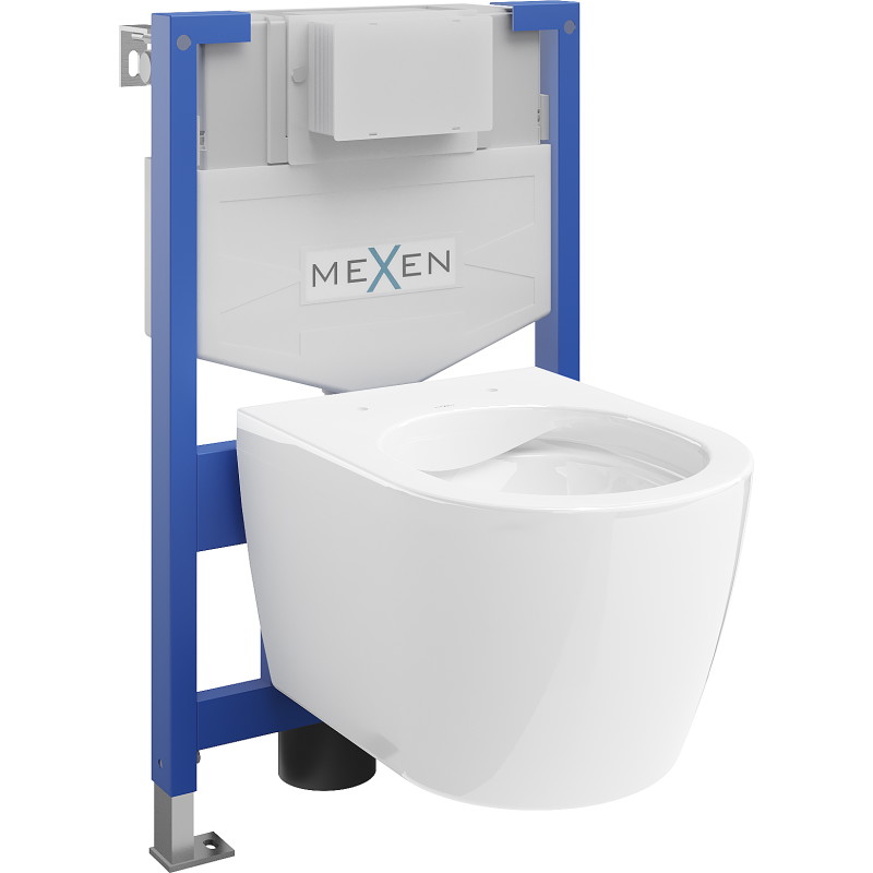 Mexen beépíthető Felix XS-F WC váz WC csészével Carmen, Fehér - 6803388XX00