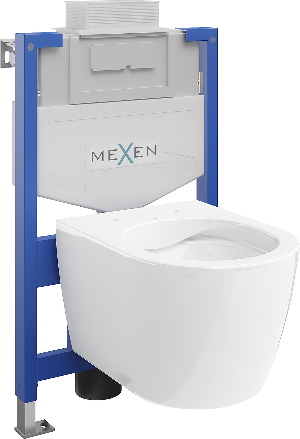 Mexen beépíthető Felix XS-U WC váz WC csészével Carmen, Fehér - 6853388XX00