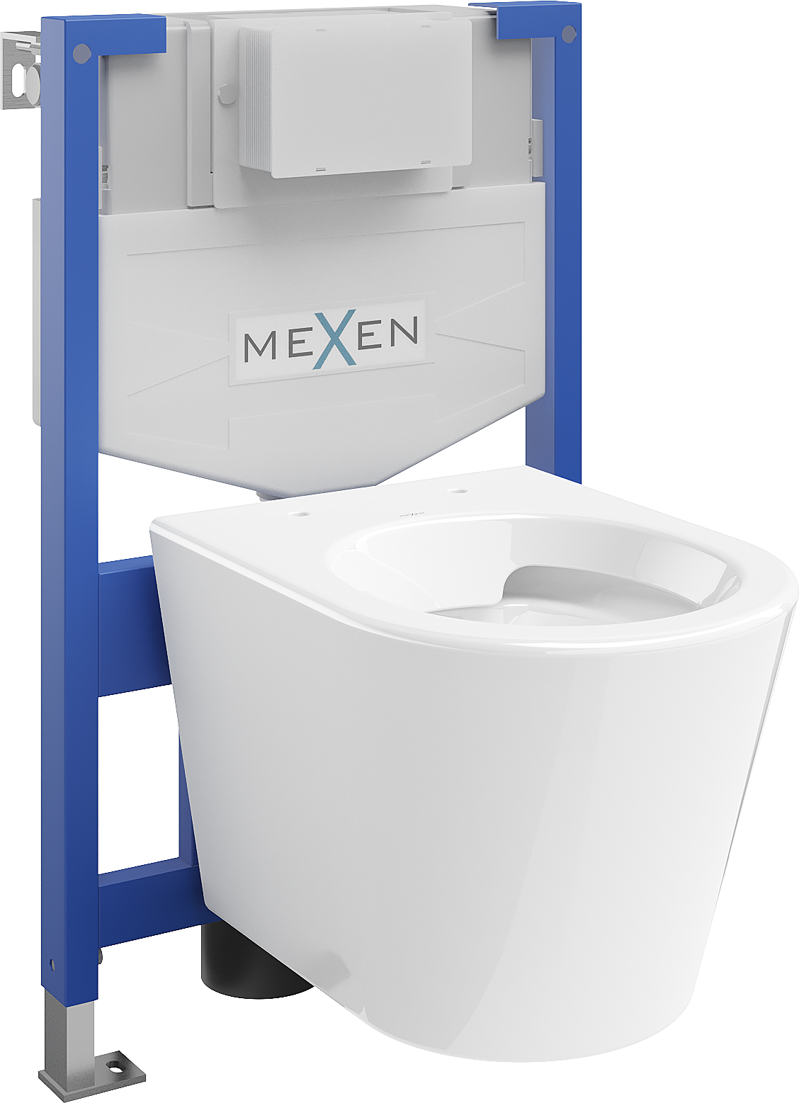 Mexen beépíthető Felix XS-F WC váz WC csészével Rico, Fehér - 6803372XX00