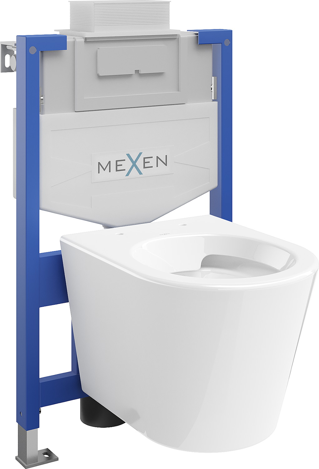 Mexen beépíthető Felix XS-U WC váz WC csészével Rico, Fehér - 6853372XX00