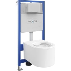 Mexen beépíthető Felix Slim WC váz WC csészével Sofia, Fehér - 6103354XX00