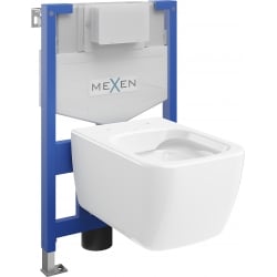 Mexen beépíthető Felix XS-F WC váz WC csészével Stella, Fehér - 6803368XX00