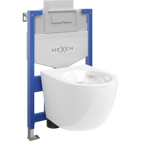 Mexen beépíthető Felix XS-U WC váz WC csészével Lena, Fehér - 6853322XX00